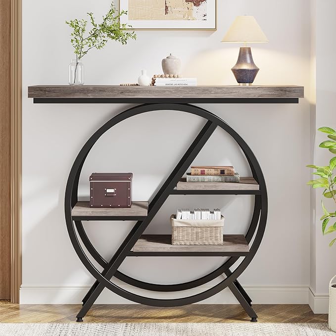 Tribesigns 40-Inch Console Table, 4-Tier Entryway Table - Image 5