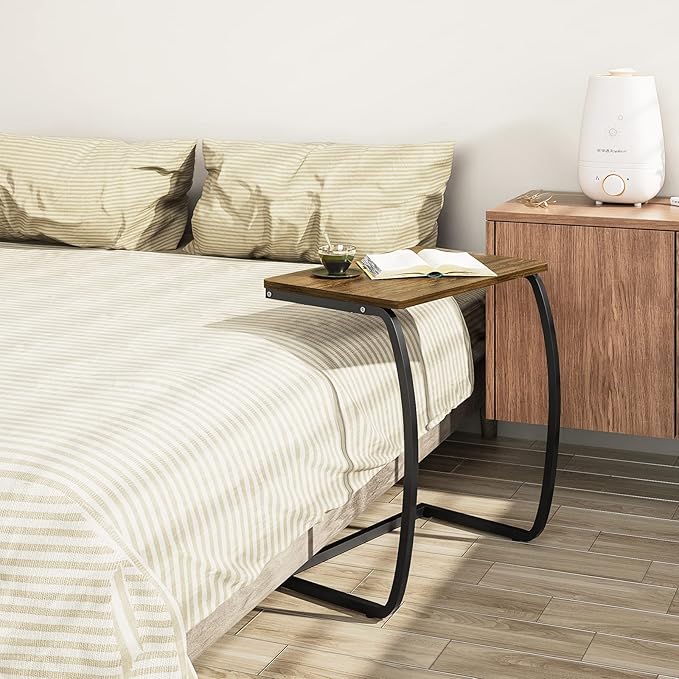 SRIWATANA Side Table, End Table, Vintage C-Shaped Couch Table - Image 7