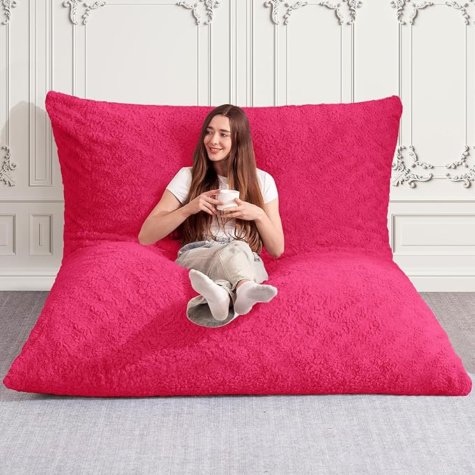 HABUTWAY 4 in 1 Bean Bag Chair, Giant Memory Foam Filling Bean Bag Sofa - Image 3