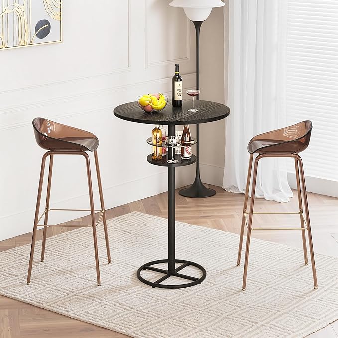 VECELO 36” High Top Bar Table, Sturdy Frame - Image 2