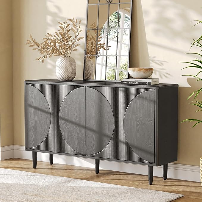 LITTLE TREE 59-Inch Buffet Cabinet Sideboard - Image 2