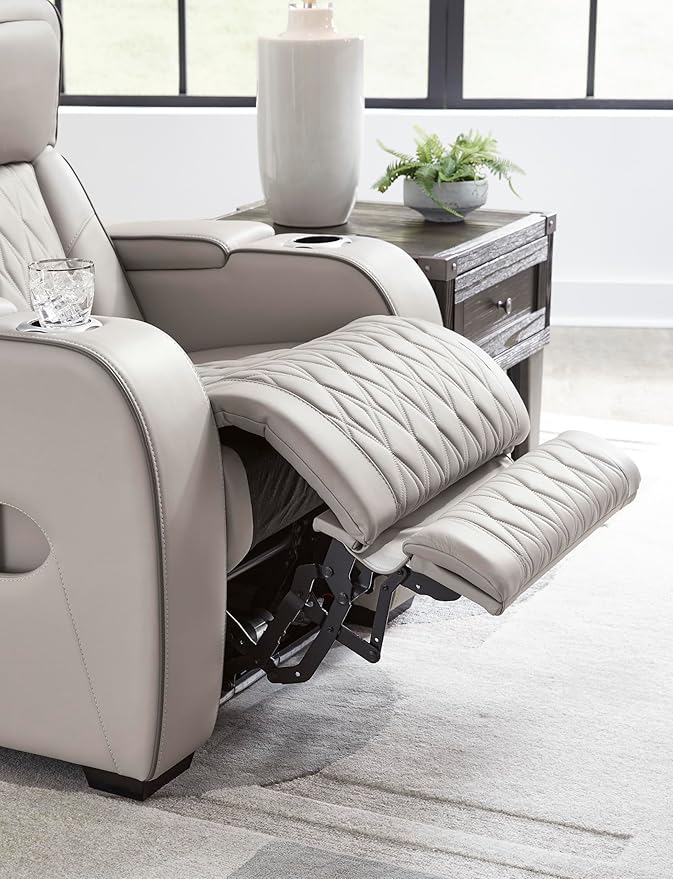 Signature Design by Ashley Boyington Contemporary Leather Match Power Reclining - Image 17