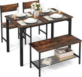 Tangkula Dining Table Set for 4, Kitchen Table and 2 Chairs for 4 by TANGKULA