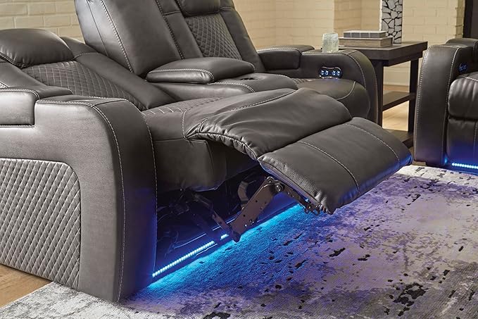 Signature Design by Ashley Fyne-Dyme Contemporary Power Reclining Loveseat - Image 18