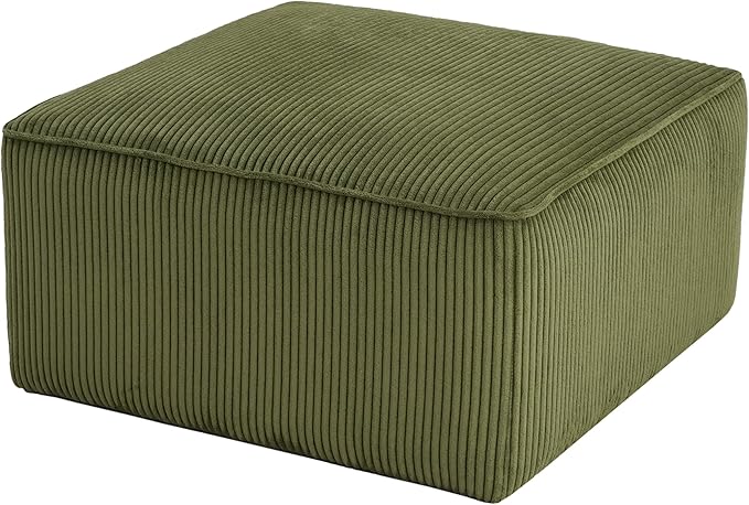 Christopher Knight Home Kyle Corduroy Woven Upholstery Square Ottoman, Living - Image 8