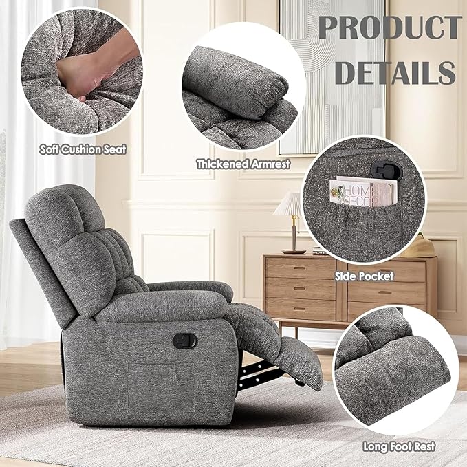 Oversized Recliner Chair, Adjustable Recliner - Image 3