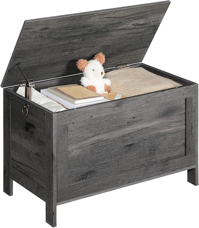 HOOBRO Toy Box, Retro Wooden Look Storage Chest - Image 8
