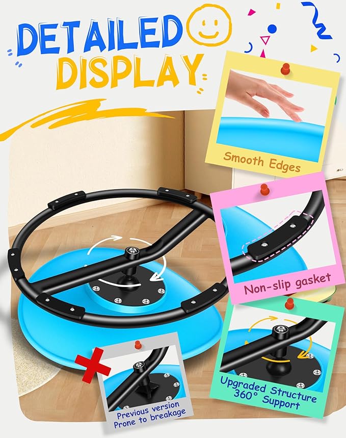 Spinning Chair for Autistic Kids, Sensory Swivel Chair, 220LBS Weight Capacity - Image 2
