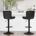 YOUNUOKE Bar Stools Set of 2 Faux Leather Barstools by YOUNUOKE