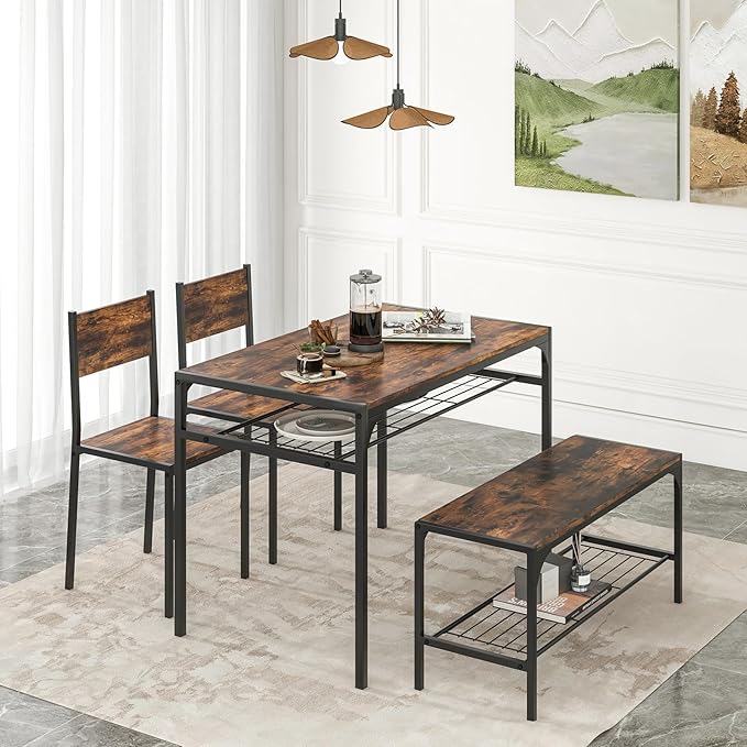 Giantex Dining Table Set for 4, Kitchen Table - Image 2