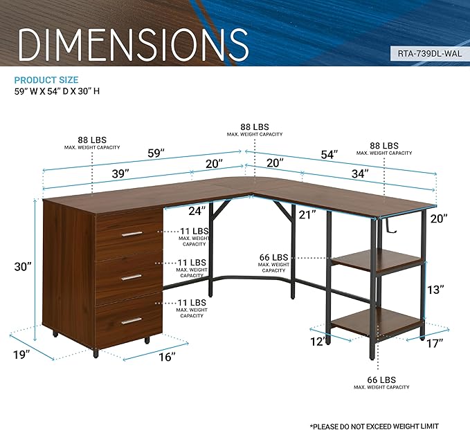Techni Mobili L Shaped Desk - Image 3