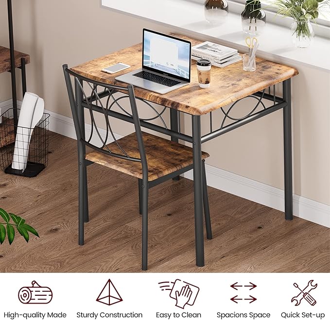 Dining Table Set for 2, Kitchen Table - Image 3