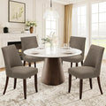 COLAMY Upholstered Dining Chairs Set of 4, Mid Century Modern Kitchen Chairs by COLAMYINC