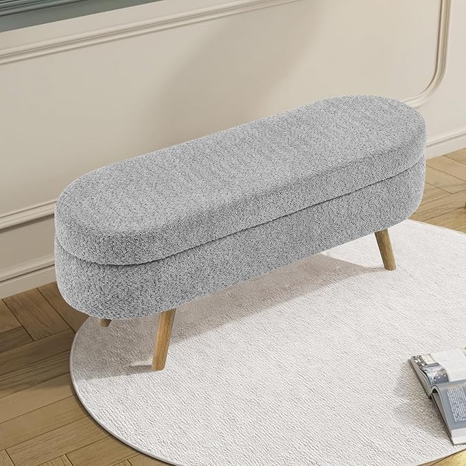 NicBex Ottoman Bench with Storage - Image 6