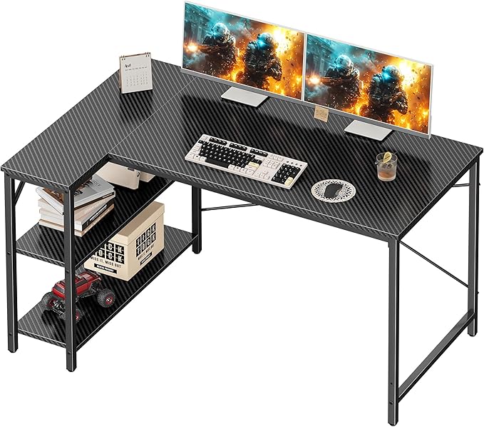 Huuger L Shaped Desk, 47 Inch Gaming & Home Office Desk by Huuger