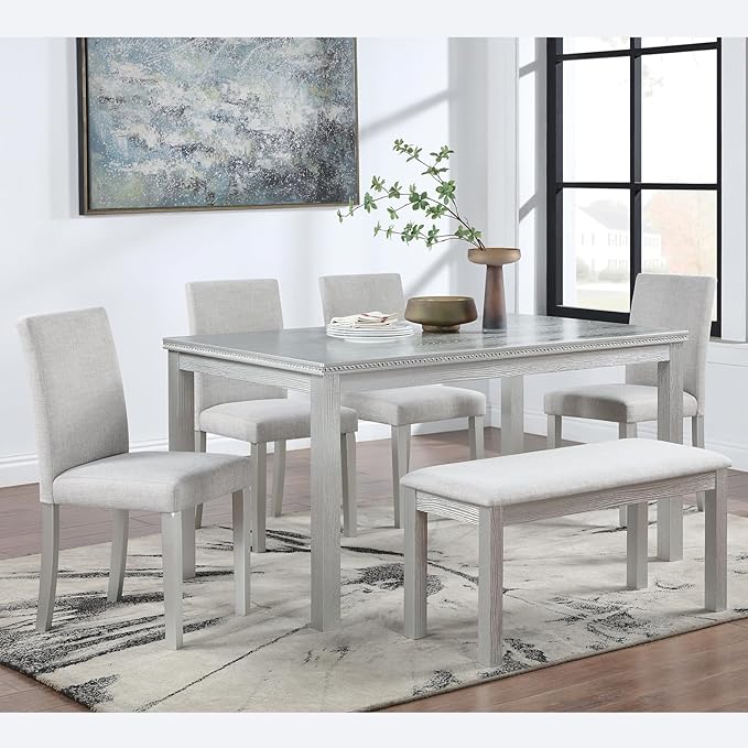 KEIKI 6-Piece Standard Height Dining Table Set by Unknown