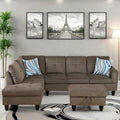 Convertible Sectional Couch, Large L Shaped Couch by ChicFurnit