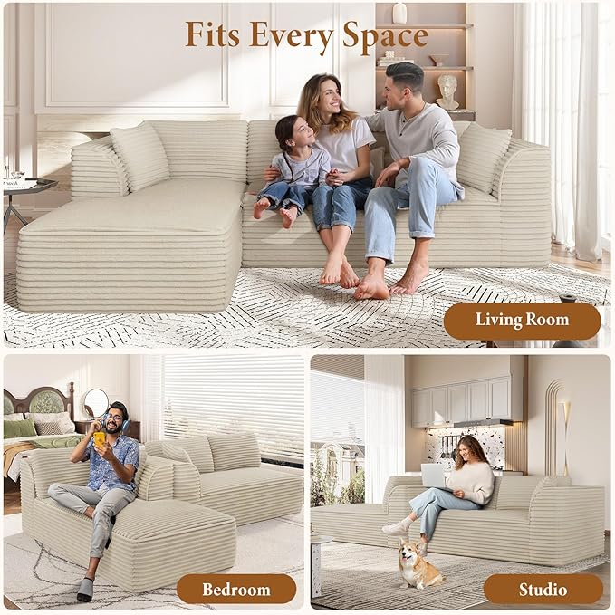 Vesgantti 106" Boneless Couch - Image 7