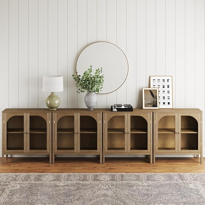 Nathan James Mason TV Stand, Free Standing Accent Sideboard Buffet, Credenza by NathanJames