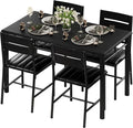 IRONCK Dining Table Set for 4, Wood Kitchen Table by IRONCK