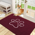 OLANLY Door Mat for Muddy Dog Paws 48x30, Ultra Absorbent Chenille Mud Doormat by OLANLY