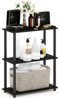 Furinno Turn-N-Tube Display Rack, 3-Tier Single, Espresso/Black by Furinno-FitsYourSpaceFitsYourBudget