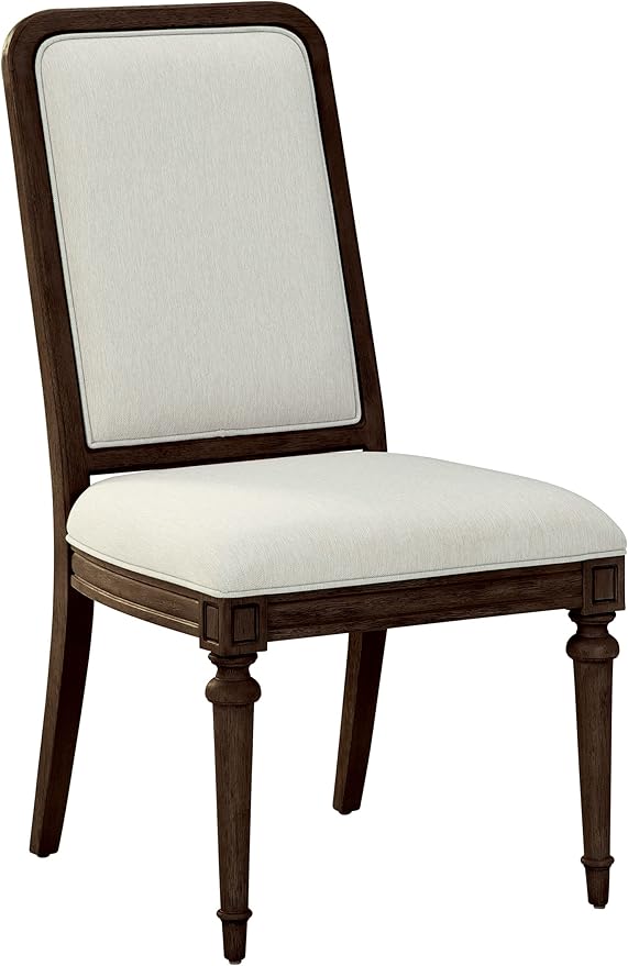 Hekman Furniture Upholstered Side Chair Java Finish, Upholstered Seat & Back by Hekman