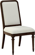 Hekman Furniture Upholstered Side Chair Java Finish, Upholstered Seat & Back by Hekman
