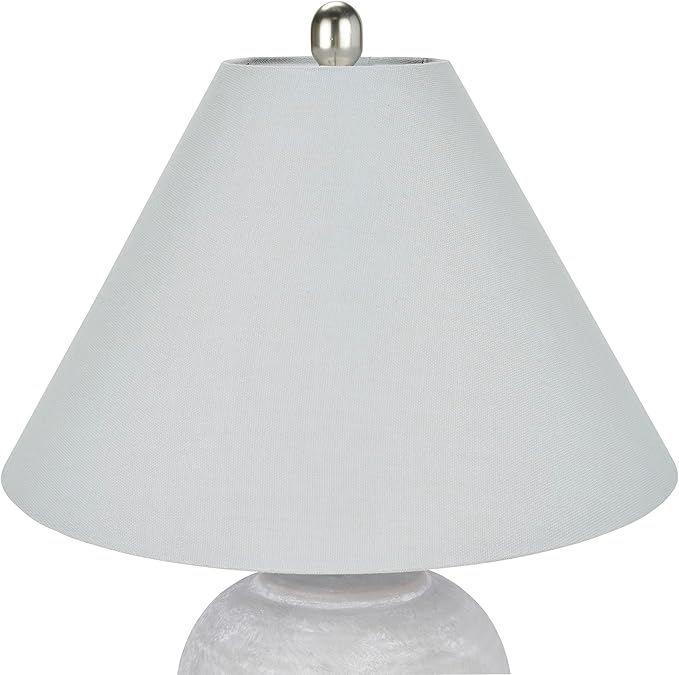 Nourison Home 23" Grey Vintage Distressed Ceramic Pot Table Lamp - Image 5