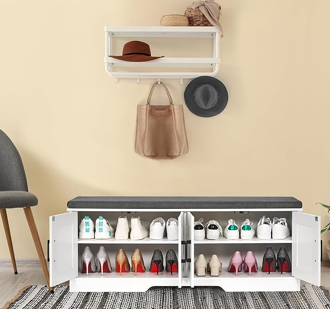 2-Tier Storage Bench, Shoe Bench - Image 6
