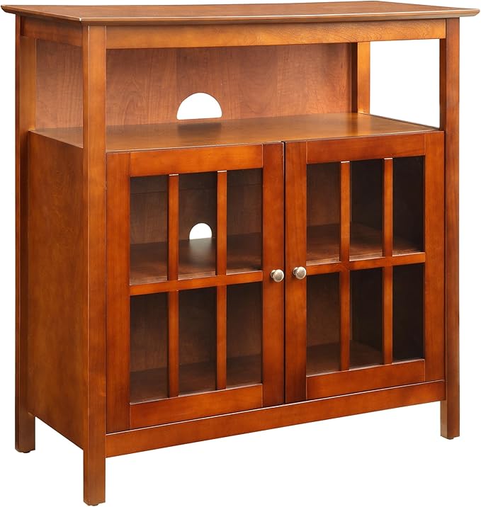 Convenience Concepts Big Sur Highboy Stand 36" Modern Entertainment Center by ConvenienceConcepts
