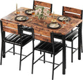 IRONCK Dining Table Set for 4, Wood Kitchen Table by IRONCK