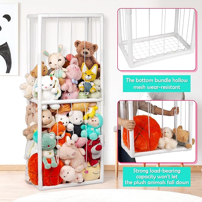 Stuffed Animal Zoo Storage Stuffed Animal Holder PVC Plush Storage Organizer - Image 2