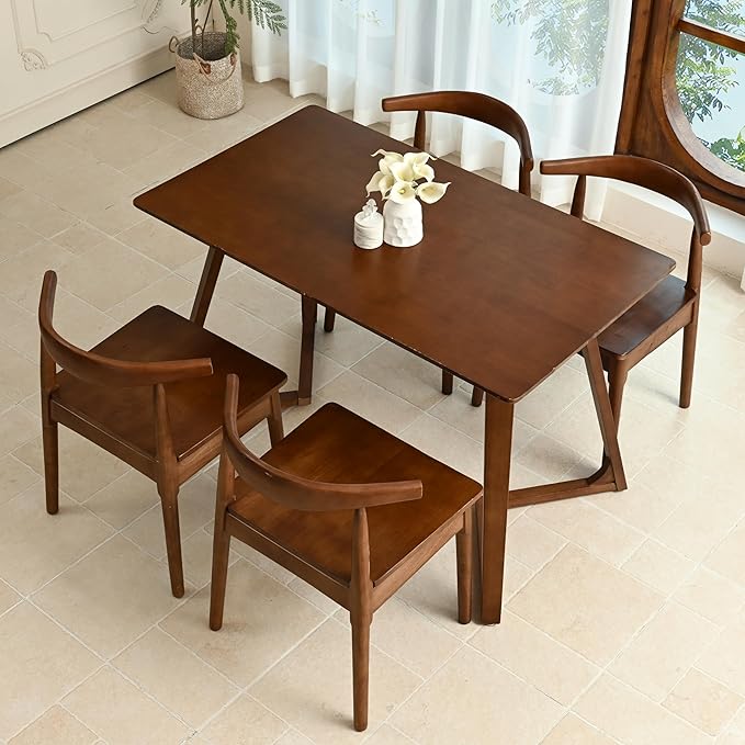 DELAVIN Solid Wood Dining Chairs Set of 4, Kitchen Chairs - Image 2