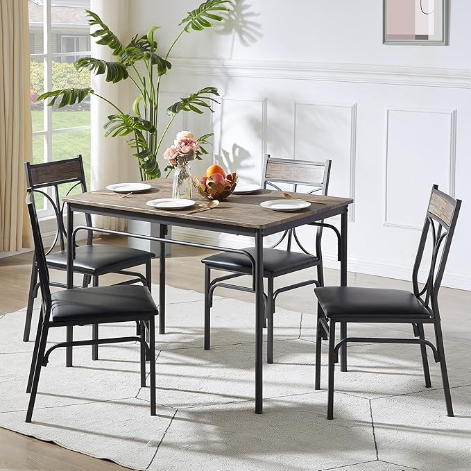 VECELO Kitchen Dining Room Table Set - Image 2