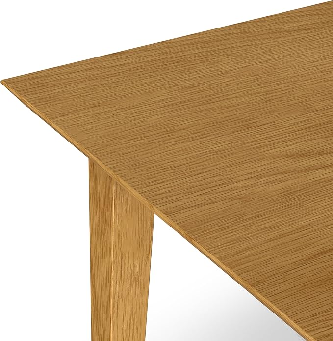 SIMPLIHOME Colby Dining Table, Solid Wood Oak Veneer in Oak, 60 x 36 inches - Image 11