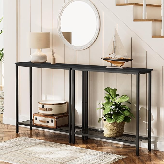 HOOBRO 29.5" Narrow Console Table, Small Entryway Table - Image 7