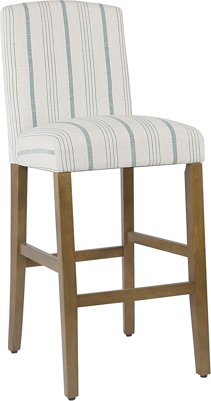 HomePop Parsons Classic Upholstered High Back Curved Top Barstool by HomePop