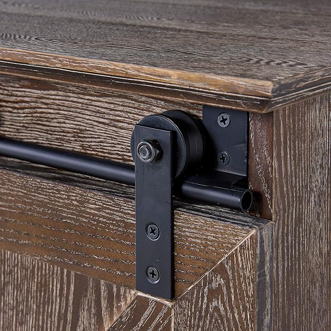 SEI Furniture Holmes Barn Door TV Stand - Image 13