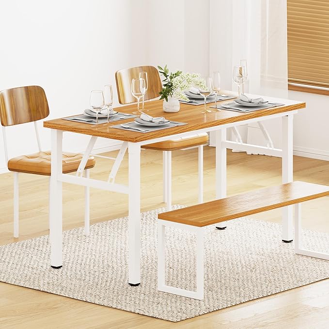DlandHome 47 inches Folding Table Computer Desk Portable ActivityTable - Image 7