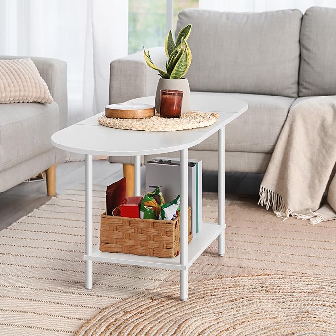 Small Oval Coffee Tables Modern Low Coffee Table - Image 4