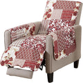 Great Bay Home Patchwork Scalloped Printed Furniture Protector Stain Resistant by GreatBayHome