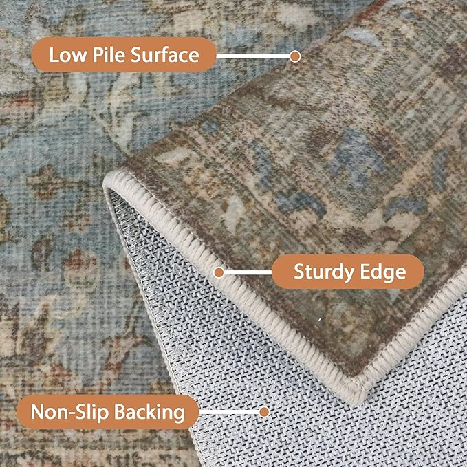 8X10 Area Rugs Machine Washable Rugs - Image 5