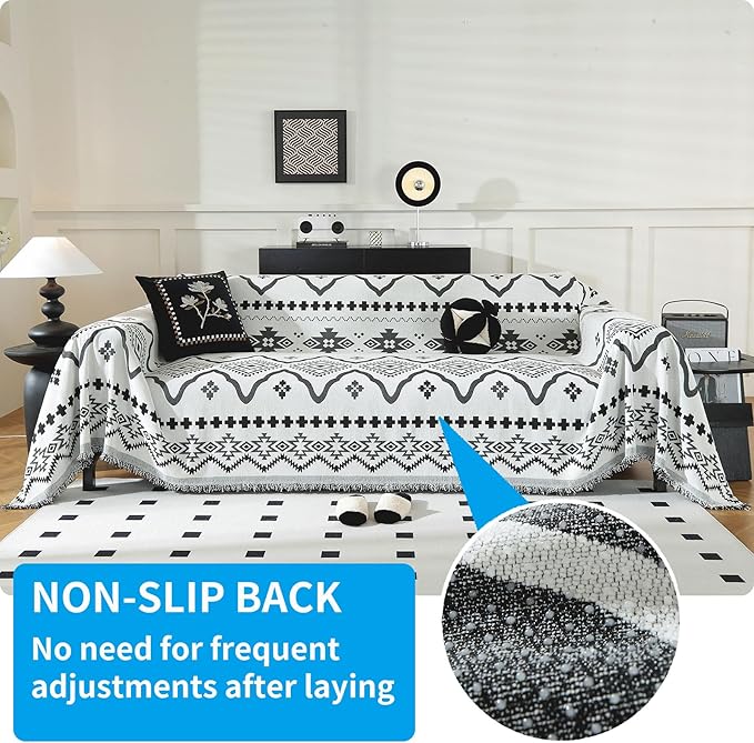 LUFEIJIASHI Boho Couch Covers for Sofa Non Slip Sofa Covers Washable Couch - Image 2