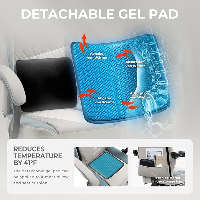 Dowinx Gaming Chair Breathable Fabric Game Chair - Image 5