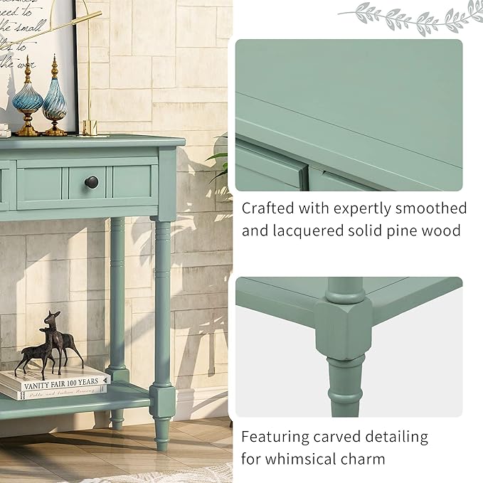 Merax Wood Farmhouse Entry Way Hallway Console Table - Image 4