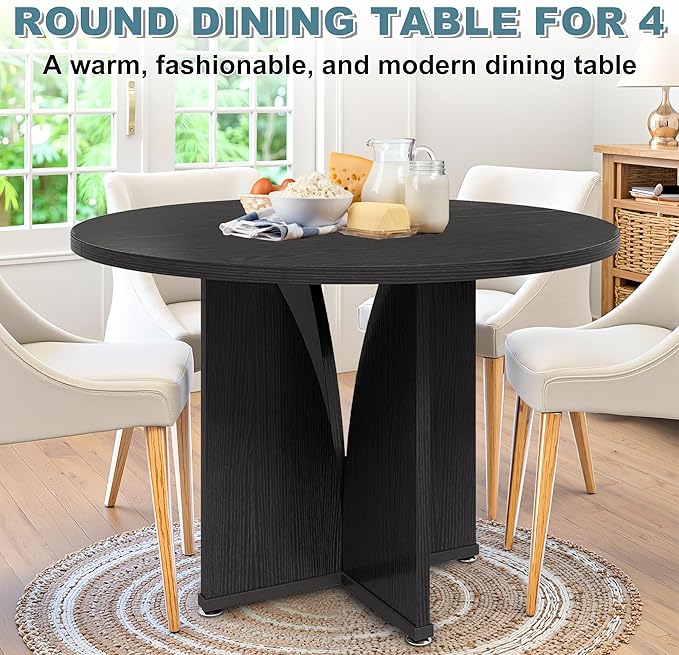 Round Dining Table for 4, Living Room - Image 5