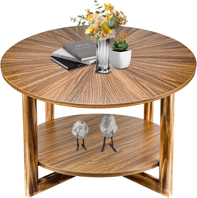 Coffee Tables for Living Room, Small Round Coffee Table by ZYBTtoCreateHappyMemories