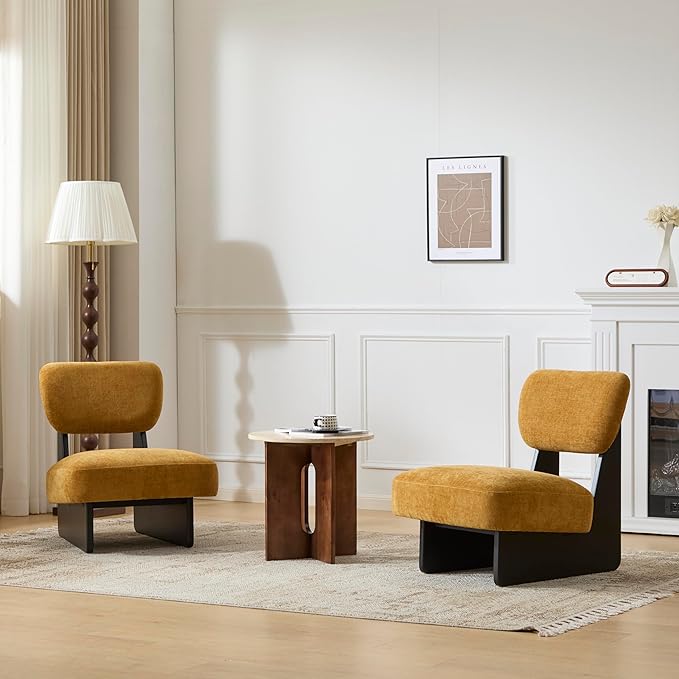 Christopher Knight Home Mores Low Profile Accent Chair Set of 2, Modern Living by ChristopherKnightHome