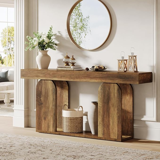 Tribesigns 70.9-Inch Extra Long Sofa Table, Farmhouse Console Tables - Image 4